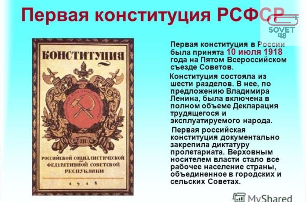 Первая Конституция: Базовый Документ Советского Государства.